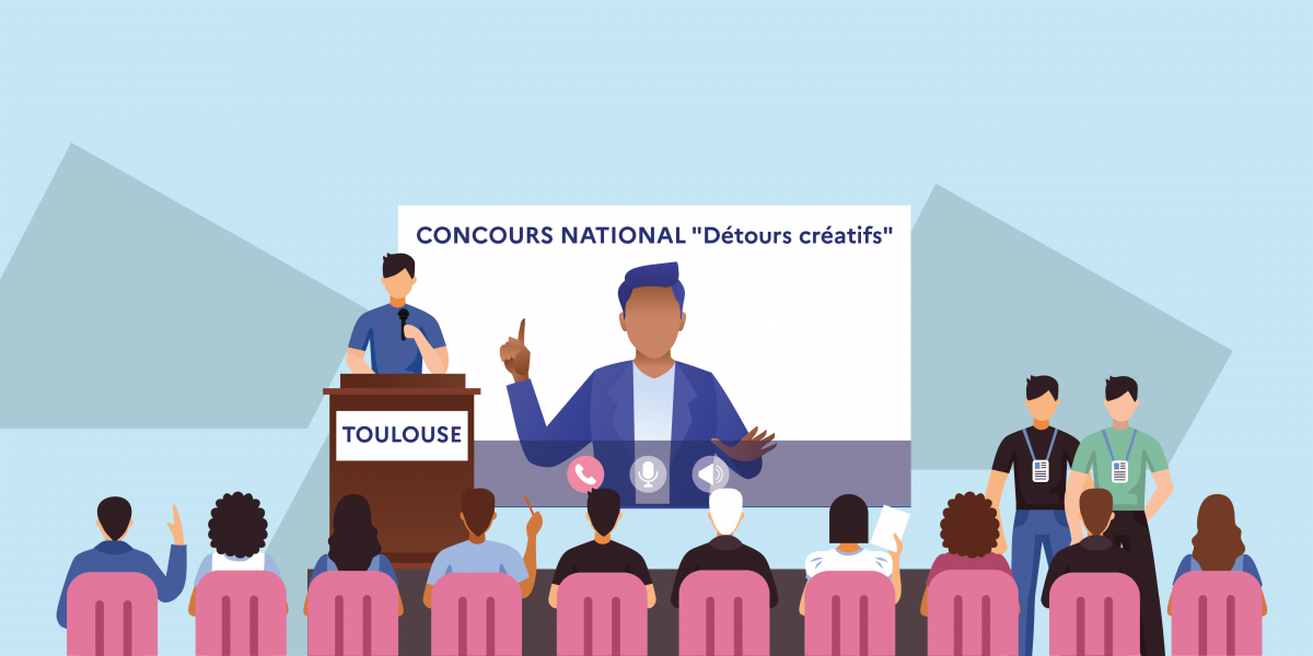 image mis en avant de L’OFII de Toulouse au jury du concours national des projets « détours créatifs »