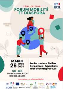 Affiche de la 3e édition du Forum Mobilité et Diaspora au Sénégal